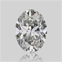 Natural Diamond 0.80 Carats, Oval with  Cut, H Color, SI2 Clarity and Certified by GIA