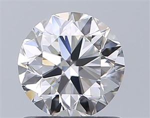 Picture of Natural Diamond 0.90 Carats, Round with Very Good Cut, H Color, VS2 Clarity and Certified by GIA