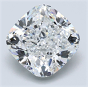 Natural Diamond 3.01 Carats, Cushion with  Cut, E Color, SI1 Clarity and Certified by GIA