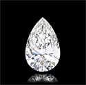 Natural Diamond 5.05 Carats, Pear with  Cut, I Color, VVS2 Clarity and Certified by GIA