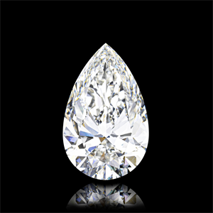 Picture of Natural Diamond 5.05 Carats, Pear with  Cut, I Color, VVS2 Clarity and Certified by GIA
