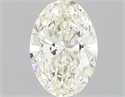 Natural Diamond 0.41 Carats, Oval with  Cut, L Color, SI1 Clarity and Certified by GIA