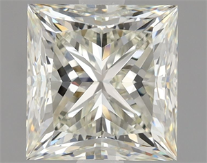 Picture of Natural Diamond 1.70 Carats, Princess with  Cut, L Color, VVS2 Clarity and Certified by GIA