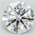 Lab Grown Diamond 3.09 Carats, Round with Excellent Cut, E Color, VVS1 Clarity and Certified by GIA
