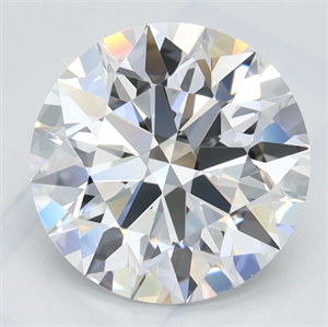 Picture of Lab Grown Diamond 2.38 Carats, Round with Ideal Cut, D Color, IF Clarity and Certified by IGI