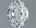 Natural Diamond 1.21 Carats, Oval with  Cut, E Color, VS2 Clarity and Certified by GIA
