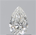 Diamante Natural 0.53 quilates, De pera , Color H, claridad VS2 y certificado GIA