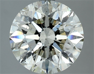 Picture of Natural Diamond 3.02 Carats, Round with Excellent Cut, M Color, SI2 Clarity and Certified by GIA