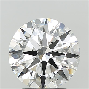 Picture of Lab Grown Diamond 3.02 Carats, Round with Ideal Cut, E Color, VVS2 Clarity and Certified by IGI