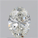 Natural Diamond 0.76 Carats, Oval with  Cut, I Color, IF Clarity and Certified by GIA