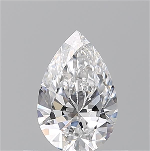 Picture of Natural Diamond 0.50 Carats, Pear with  Cut, D Color, VVS1 Clarity and Certified by GIA