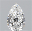 Natural Diamond 0.56 Carats, Pear with  Cut, E Color, VS2 Clarity and Certified by GIA