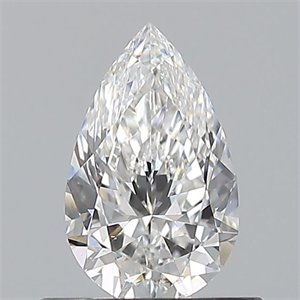 Picture of Natural Diamond 0.56 Carats, Pear with  Cut, E Color, VS2 Clarity and Certified by GIA