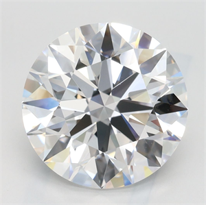 Picture of Lab Grown Diamond 4.06 Carats, Round with Excellent Cut, D Color, VVS1 Clarity and Certified by GIA