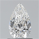 Diamante Natural 0.75 quilates, De pera , Color F, claridad VVS1 y certificado GIA