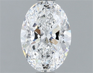 Picture of Natural Diamond 1.00 Carats, Oval with  Cut, E Color, SI1 Clarity and Certified by IGI