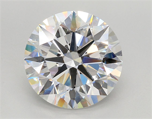 Picture of Lab Grown Diamond 6.01 Carats, Round with Ideal Cut, F Color, VVS2 Clarity and Certified by IGI