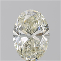 Natural Diamond 2.02 Carats, Oval with  Cut, L Color, SI1 Clarity and Certified by GIA