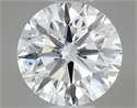 Natural Diamond 0.58 Carats, Round with Excellent Cut, F Color, SI2 Clarity and Certified by GIA