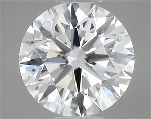 Picture of Natural Diamond 0.58 Carats, Round with Excellent Cut, F Color, SI2 Clarity and Certified by GIA