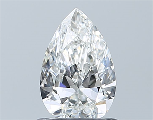 Foto Diamante Natural 0.71 quilates, De pera , Color G, claridad SI1 y certificado GIA de