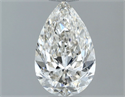 Natural Diamond 0.50 Carats, Pear with  Cut, J Color, VS1 Clarity and Certified by GIA