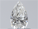 Diamante Natural 0.40 quilates, De pera , Color F, claridad VVS1 y certificado GIA