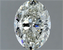 Natural Diamond 1.00 Carats, Oval with  Cut, I Color, VS1 Clarity and Certified by IGI
