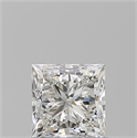 Natural Diamond 1.01 Carats, Princess with  Cut, J Color, SI1 Clarity and Certified by GIA