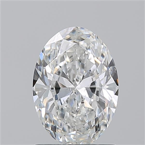 Foto Diamante Natural 1.20 quilates, Ovalado , Color F, claridad SI2 y certificado GIA de