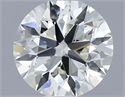 Natural Diamond 0.60 Carats, Round with Excellent Cut, I Color, VS2 Clarity and Certified by IGI