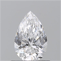 Diamante Natural 0.70 quilates, De pera , Color D, claridad SI1 y certificado GIA