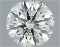 Natural Diamond 0.70 Carats, Round with Excellent Cut, J Color, SI1 Clarity and Certified by IGI