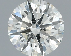 Picture of Natural Diamond 0.70 Carats, Round with Excellent Cut, J Color, SI1 Clarity and Certified by IGI