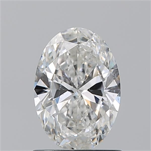Picture of Natural Diamond 1.01 Carats, Oval with  Cut, G Color, SI2 Clarity and Certified by GIA