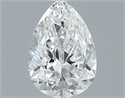 Natural Diamond 0.40 Carats, Pear with  Cut, E Color, VVS1 Clarity and Certified by GIA