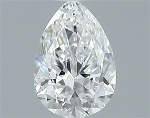 Picture of Natural Diamond 0.40 Carats, Pear with  Cut, E Color, VVS1 Clarity and Certified by GIA