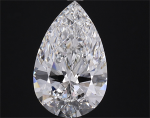 Foto Diamante Natural 4.02 quilates, De pera , Color E, claridad VVS1 y certificado GIA de