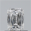 Natural Diamond 0.59 Carats, Radiant with  Cut, E Color, VS2 Clarity and Certified by GIA