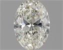 Natural Diamond 0.42 Carats, Oval with  Cut, J Color, VS1 Clarity and Certified by GIA