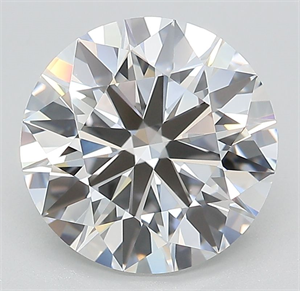 Picture of Lab Grown Diamond 3.53 Carats, Round with Ideal Cut, D Color, VVS1 Clarity and Certified by IGI