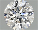 Lab Grown Diamond 1.08 Carats, Round with Excellent Cut, F Color, VS1 Clarity and Certified by IGI