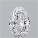 Natural Diamond 2.01 Carats, Oval with  Cut, D Color, SI1 Clarity and Certified by GIA