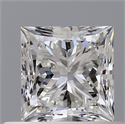 Diamante Natural 0.60 quilates, Princesa , Color F, claridad VS2 y certificado GIA