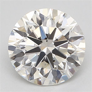 Picture of Natural Diamond 0.71 Carats, Round with Excellent Cut, I Color, SI1 Clarity and Certified by GIA