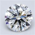 Diamante Natural 2.25 quilates, Redondo , Color E, claridad VVS2 y certificado GIA
