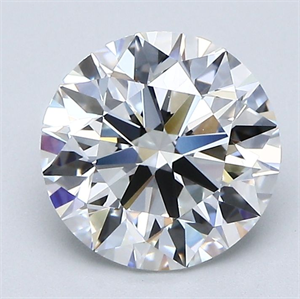 Picture of Natural Diamond 2.25 Carats, Round with Excellent Cut, E Color, VVS2 Clarity and Certified by GIA
