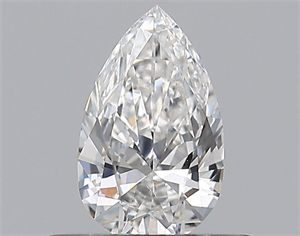 Picture of Natural Diamond 0.37 Carats, Pear with  Cut, F Color, SI1 Clarity and Certified by GIA