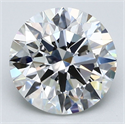Natural Diamond 3.30 Carats, Round with Excellent Cut, G Color, VS1 Clarity and Certified by GIA