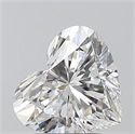 Natural Diamond 2.03 Carats, Heart with  Cut, E Color, SI1 Clarity and Certified by GIA